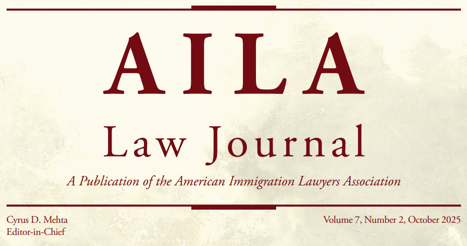 Header image of the AILA Law Journal.