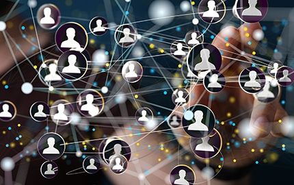 Image representing a network of people